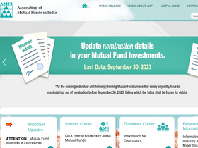 'amfiindia.com' screenshot