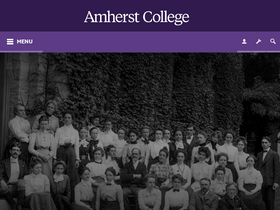 'amherst.edu' screenshot