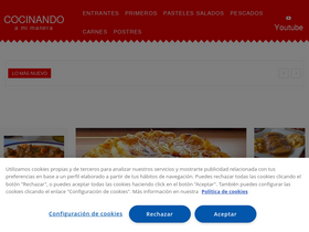 'amimaneracocinando.com' screenshot