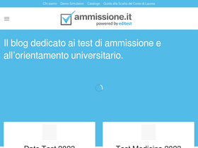 'ammissione.it' screenshot