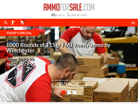 'ammoforsale.com' screenshot