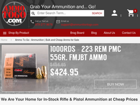 'ammunitiontogo.com' screenshot