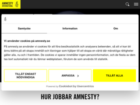'amnesty.se' screenshot