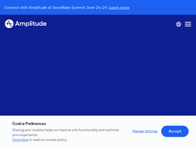 'amplitude.com' screenshot