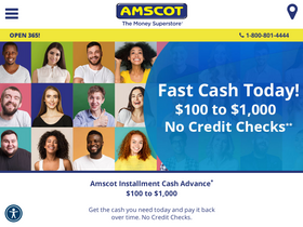 'amscot.com' screenshot