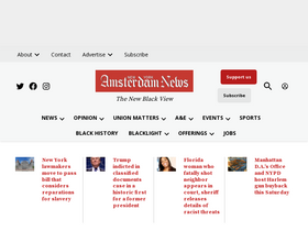 'amsterdamnews.com' screenshot