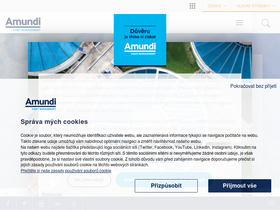 'amundi.cz' screenshot