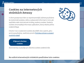 'amway.cz' screenshot