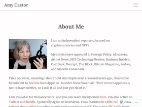 'amycastor.com' screenshot