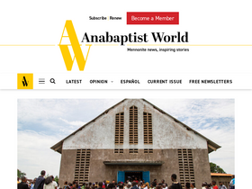 'anabaptistworld.org' screenshot