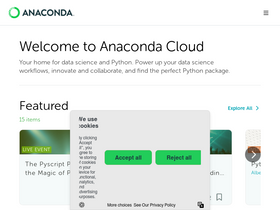 'anaconda.cloud' screenshot