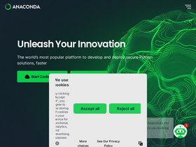 'anaconda.com' screenshot