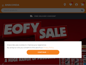 'anacondastores.com' screenshot