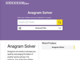 'anagram-solver.io' screenshot