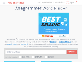 'anagrammer.com' screenshot