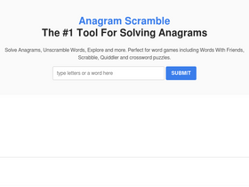 'anagramscramble.com' screenshot