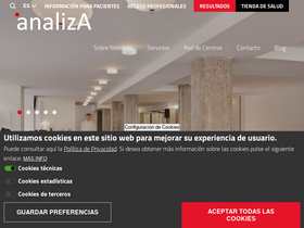 'analizalab.com' screenshot