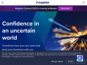 'anaplan.com' screenshot