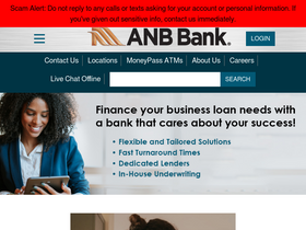 'anbbank.com' screenshot