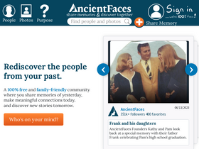 'ancientfaces.com' screenshot