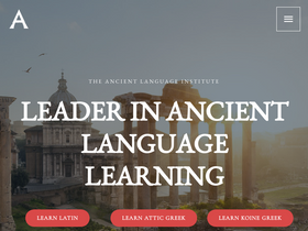 'ancientlanguage.com' screenshot