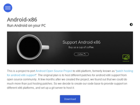 'android-x86.org' screenshot