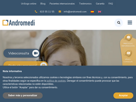'andromedi.com' screenshot