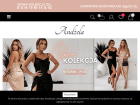 'andzela.com' screenshot
