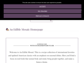 'anediblemosaic.com' screenshot