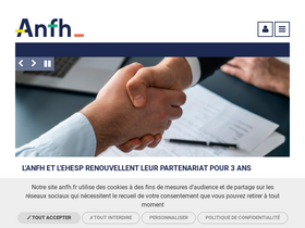 'anfh.fr' screenshot