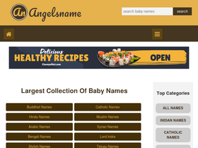 'angelsname.com' screenshot