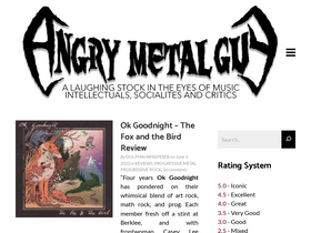 'angrymetalguy.com' screenshot