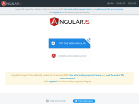 'angularjs.org' screenshot