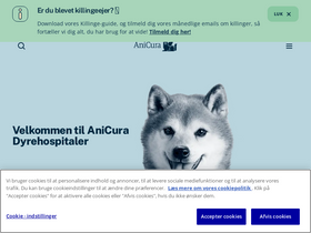 'anicura.dk' screenshot