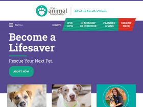 'animalfoundation.com' screenshot