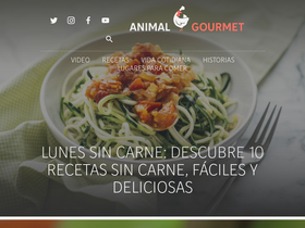 'animalgourmet.com' screenshot
