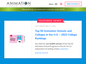 'animationcareerreview.com' screenshot