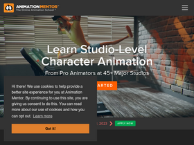 'animationmentor.com' screenshot