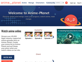'anime-planet.com' screenshot
