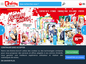 'anime-store.fr' screenshot