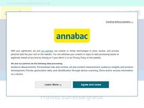 'annabac.com' screenshot