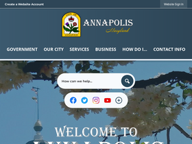 'annapolis.gov' screenshot