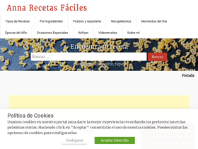 'annarecetasfaciles.com' screenshot
