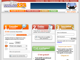 'annonce123.com' screenshot
