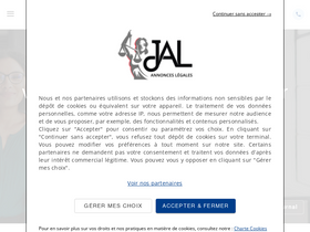 'annonces-legales.fr' screenshot