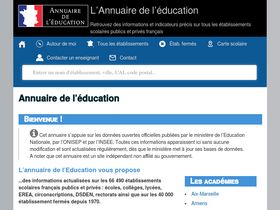 'annuaire-education.fr' screenshot