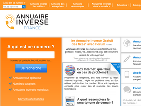 'annuaire-inverse-france.com' screenshot