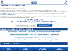 'annuaire-mairie.fr' screenshot