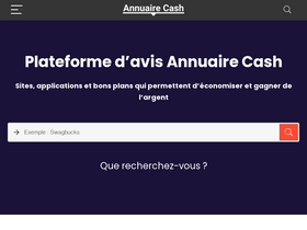 'annuaire.cash' screenshot