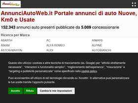 'annunciautoweb.it' screenshot